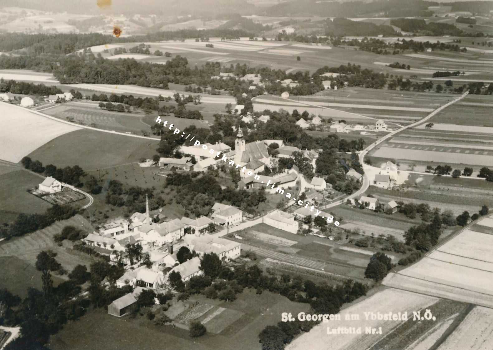 St. Georgen am Ybbsfelde Luftbild 1945
